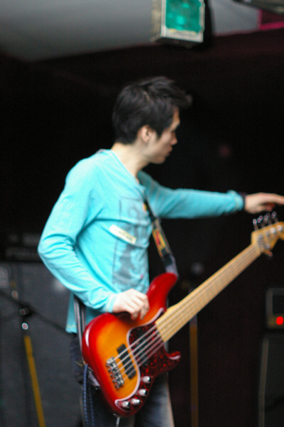 Playing bass live
